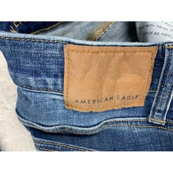 American Eagle Size 26x28 Womens Jeans Next Level Stretch Slim Mid Rise … - Picture 6 of 7